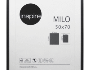 Cadre Milo, 50 x 70 cm noir