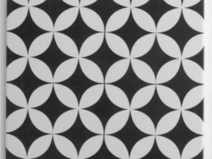 Carrelage mur / sol effet ciment noir/blanc Gatsby corolle