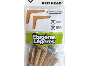 Kit chevilles à expansion etagère légère